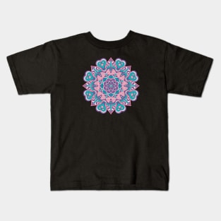 mandala-design, mandala-art, geometric, abstract, mandala and spirituality, colorful, rainbow, mandala pattern, mandala flower patterns, Flower Mandala ,Spirituality Kids T-Shirt